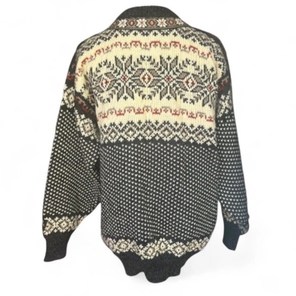 Dale Of Norway Fair Isle Nordic Wool Cardigan Clasp Sweater Men’s Small (Unisex) - Picture 7 of 12
